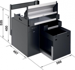 Blanco Multi Frame II 60 XL P CHOICE.All, Komplettsystem inkl. Wasseraufbereitung links, 527843