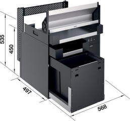 Blanco Multi Frame II 60 XL P CHOICE.All, Komplettsystem inkl. Wasseraufbereitung rechts, 527844