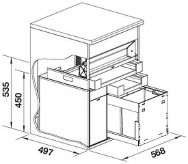 Blanco Multi Frame II 60 XL P CHOICE.All, Komplettsystem inkl. Wasseraufbereitung rechts, 527844