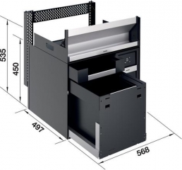 Blanco Multi Frame II 60 P drink.soda, Komplettsystem inkl. Wasseraufbereitung rechts, 527846