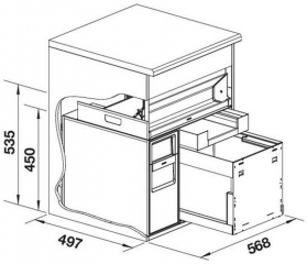 Blanco Multi Frame II 60 P drink.soda, Komplettsystem inkl. Wasseraufbereitung rechts, 527846