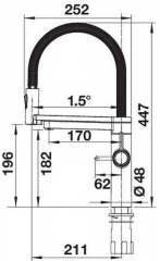 Blanco EVOL-S Pro Soda System-Armatur, Edelstahl gebrstet, 526254