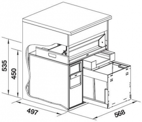 Blanco Multi Frame II 60 P drink.soda, Komplettsystem inkl. Wasseraufbereitung rechts, 527848