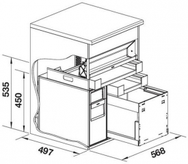 Blanco Multi Frame II 60 XL P drink.soda, Komplettsystem inkl. Wasseraufbereitung rechts, 527850