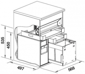 Blanco Multi Frame II 60 XL P drink.soda, Komplettsystem inkl. Wasseraufbereitung rechts, 527852