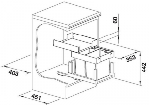 Blanco Select II Combi Abfalltrennsystem, 527854