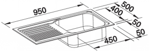 Blanco Tipo XL 6 S Einbausple, Edelstahl, 514243