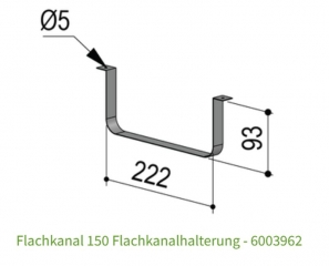 berbel Flachkanal 150 Flachkanalhalterung, 6003962