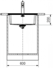 Franke Mythos MYX 210-50 Einbaubecken, Druckknopf Exzenter, Edelstahl massiv, 127.0641.999