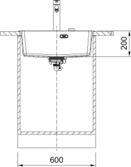 Franke Maris MRG 610-54, Einbausple Fragranit DuraKleen Plus, Farbe Black Matt, 114.0658.493