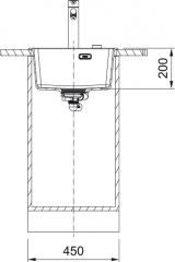 Franke Maris MRG 610-39 A, Einbausple Fragranit DuraKleen Plus, Farbe Black Matt, 114.0658.417