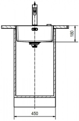 Franke Maris MRX 210-40 Einbausple Slim-Top, Drehknopfventil, Edelstahl massiv, 127.0537.611