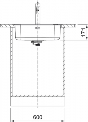 Franke Smart SRX 210-50 Einbausple Slim-Top, Drehknopfventil, Edelstahl massiv, 127.0708.297