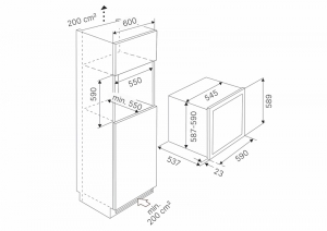 Kppersbusch FWK 6862.0 S, 60 cm Unterbau-Weinklimaschrank, EEK: F, mit 5 Jahren Garantie!