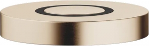Dornbracht Air Switch Bedienknopf fr Mllzerkleinerer, rund, Champagne gebrstet (22kt Gold), 10713970-46