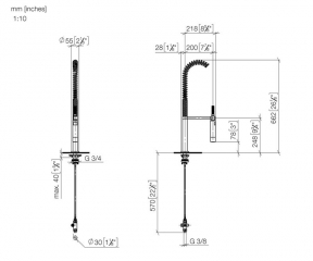 Dornbracht Profibrausegarnitur, Zubehr fr Armaturen SERIENNEUTRAL, chrom, 27799970-00