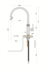 Quooker Flex, COMBI und Cube *inkl. FILTER*, verchromt glnzend, 7 JAHRE GARANTIE, FXRCHRCOMBICUBE