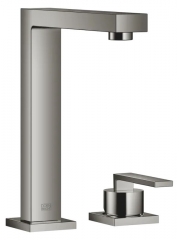 Dornbracht Lot Einhebelmischer Bar Tap, Zweilochbatterie mit Einzelrosetten, Hochdruck, Dark Chrome, 32805680-19