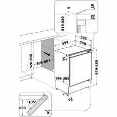 Bauknecht KSU 8GF2E, Unterbau-Khlschrank mit Gefrierfach, weiss, 82 cm, EEK: E, mit 5 Jahren Garantie!