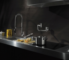 Dornbracht Tara Ultra Einhebelmischer Profi, Hochdruck, Dark Platinum gebrstet, 33860875-99