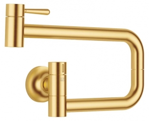 Dornbracht VAIA POT FILLER Kaltwasserventil, Hochdruck, Messing gebrstet (23kt Gold), 30805809-28