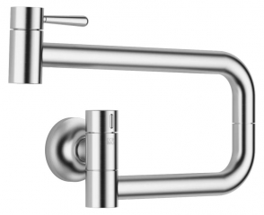 Dornbracht VAIA POT FILLER Kaltwasserventil, Hochdruck, Chrom gebrstet (Edelstahl-Look), 30805809-93