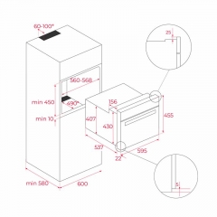 Teka HLC 84 Infinity G1, Einbau-Kompakt-Backofen mit Mikrowelle, 111160015, mit 5 Jahren Garantie!