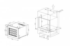 Teka Sommelier RVI 10024 GBK, Einbau-Weinkhlschrank, 45 cm, 113600009, mit 5 Jahren Garantie!