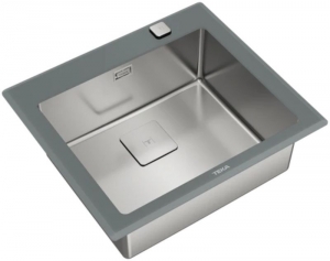 Teka DIAMOND RS15 1B AUTO, Edelstahl-Einbausple 60 cm, Stone Grey, 115000076