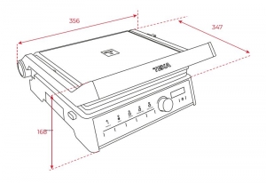 Teka ELITEGRILL, Multifunktions-Elektro-Tischgrill, 111510000, mit 5 Jahren Garantie!