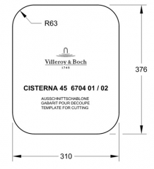 Villeroy & Boch Cisterna 45, Farbe R7 Pure Black, Premiumline