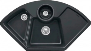 Villeroy & Boch Solo Eck, Farbe R7 Pure Black, Premiumline