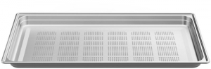 V-ZUG Edelstahlblech gelocht, B/T/H 629 x 370 x 28 mm, 1094789