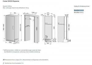 V-ZUG Cooler V6000 Supreme, Einbau-Khlschrank, Rechtsanschlag, 5113100000, 10 JAHRE GARANTIE!