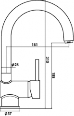 Linea Dargo, chrom, Hochdruck, 5011079