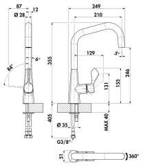 Linea Umore 1, chrom, Hochdruck, Einhebelmischer, 5011336