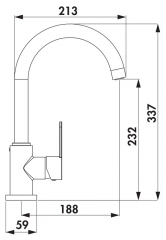 Servizio Portare 3, edelstahlfinish, Hochdruck, Einhebelmischer, Verbrhschutz, 5021308