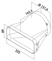 Naber PRIME flow P-EST 150 Endstck, Verbindungselement, hellgrau, 4051018