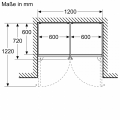 BOSCH KGN39AIAT, Serie 6, Freistehende Khl-Gefrier-Kombination mit Gefrierbereich unten, 203 x 60 cm, Edelstahl (mit Antifingerprint) EEK: A, mit 5 Jahren Garantie!