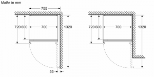 BOSCH KGN497ICT,  Serie 4, Freistehende Khl-Gefrier-Kombination mit Gefrierbereich unten, 203 x 70 cm, Gebrsteter Stahl mit Anti Fingerprint, EEK: C, mit 5 Jahren Garantie!