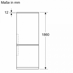 BOSCH KGP86AXB0N, Serie 8, Freistehende Khl-Gefrier-Kombination mit Gefrierbereich unten, 186 x 86 cm, Edelstahl schwarz, EEK: B, mit 5 Jahren Garantie!