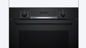 Bosch HBA574BB3, Serie 4, Einbau-Backofen, 60 x 60 cm, Schwarz, EEK: A+, mit 5 Jahren Garantie!