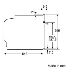 Bosch HBA574BB3, Serie 4, Einbau-Backofen, 60 x 60 cm, Schwarz, EEK: A+, mit 5 Jahren Garantie!