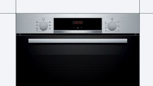 Bosch HBA513BS1, Serie 4, Einbau-Backofen, 60 x 60 cm, Edelstahl, EEK: A, mit 5 Jahren Garantie!