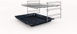 Bosch HEF010BA0, Serie 2, Einbau-Herd, 60 x 60 cm, Schwarz, EKK: A, mit 5 Jahren Garantie!