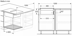 Bosch HBD271FB86, SET  Einbau-Backofen-Set, HBA172BB0 + PVS811B16E, Einbau-Backofen, Kochfeld mit Dunstabzug (Induktion), EEK: A, mit 5 Jahren Garantie!