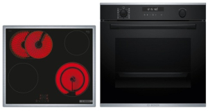 Bosch HBD671FH62, SET Einbau-Backofen HBG278BB3 und Elektro-Kochfeld PKN645BA2E, Schwarz, 60 cm, EEK: A+, mit 5 Jahren Garantie!