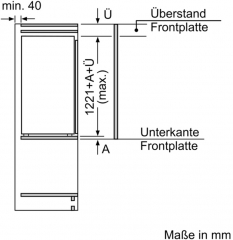 Einzelstck Neff KI2426DD1 N70, FreshSafe 1 Einbau-Khlschrank mit Gefrierfach, 122,5 cm, MIT 7 JAHREN GARANTIE