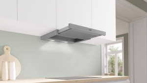 Bosch DFL063W56, Flachschirmhaube, Silber, 60cm, Mit 5 Jahren Garantie!