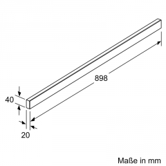 Bosch DSZ4986, Griffleiste Schwarz, 90 cm